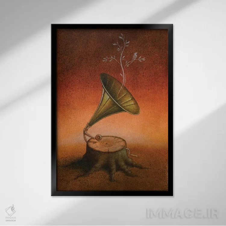 تابلو دکوراتیو روح اثر پاول کوچینسکی - نمای قابدار مشکی
