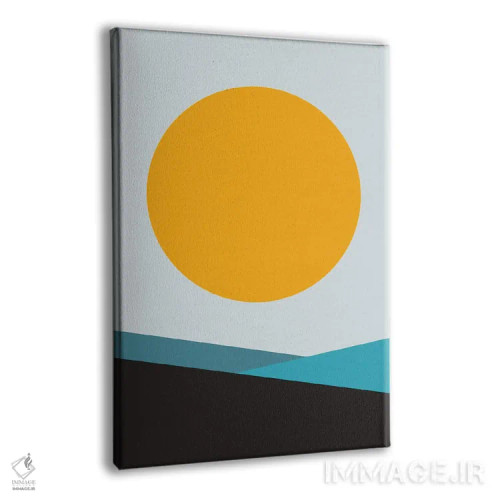 تابلو مینیمال خورشید بزرگ تیال میتا شش اثر پیکسی پیپر - نمای پرسپکتیو محصول