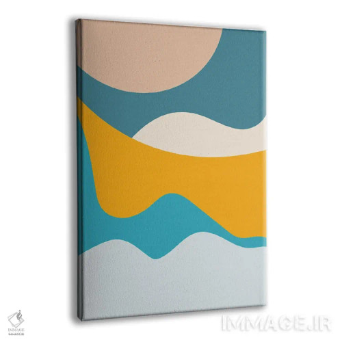 تابلو مینیمال تپه های تیال میتا چهارده اثر پیکسی پیپر - نمای پرسپکتیو محصول