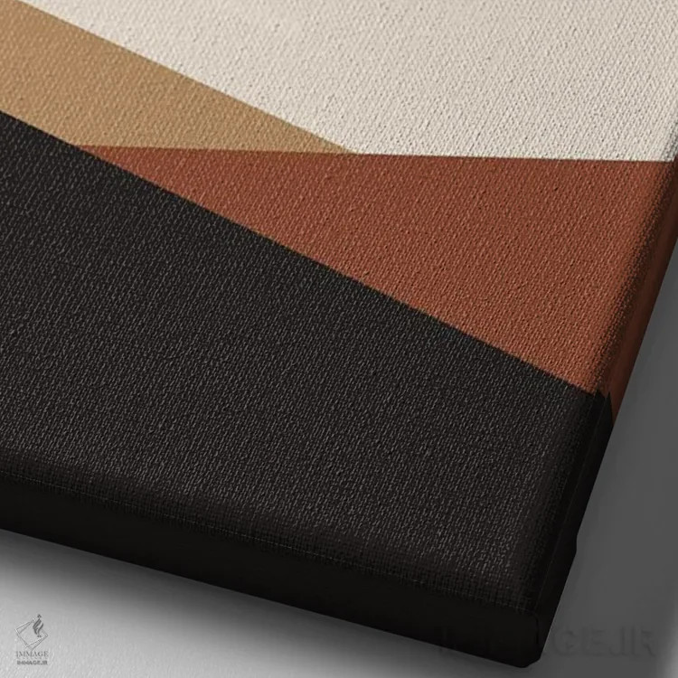 تابلو مینیمال شن و خورشید بزرگ میکا هفده اثر پیکسی پیپر - نمای نزدیک بافت بوم