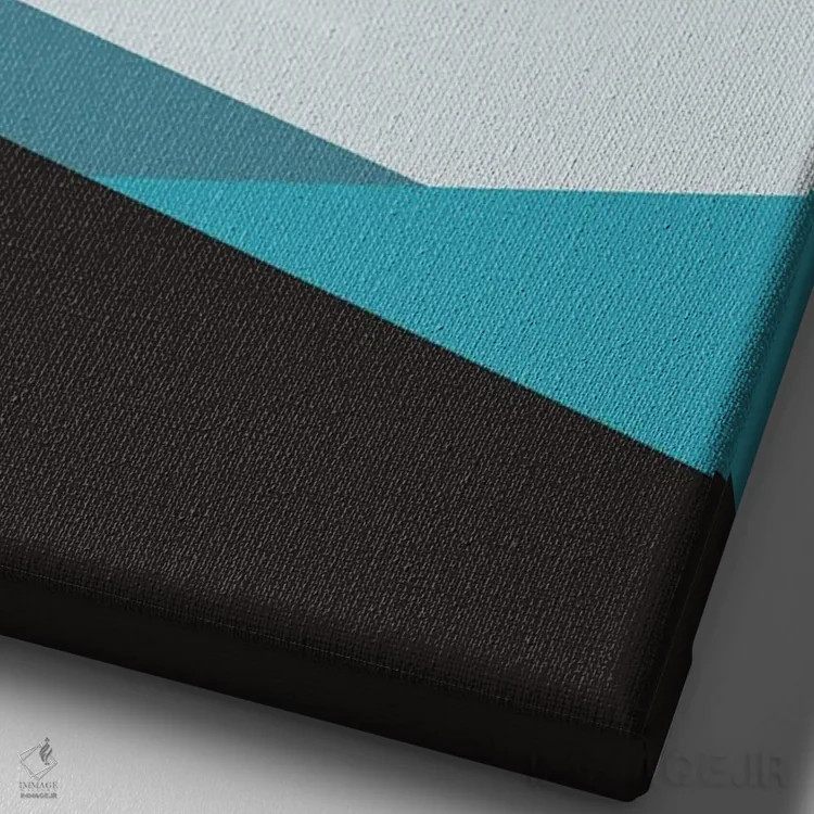 تابلو مینیمال خورشید بزرگ تیال میتا شش اثر پیکسی پیپر - نمای نزدیک بافت بوم