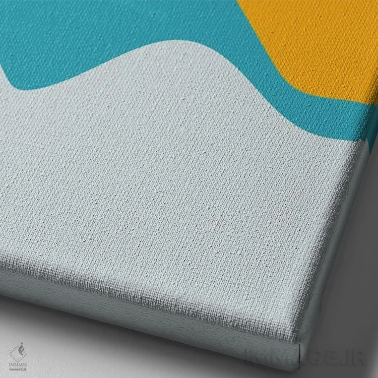 تابلو مینیمال تپه های تیال میتا چهارده اثر پیکسی پیپر - نمای نزدیک بافت بوم