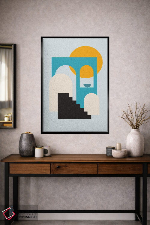 تابلو مینیمال پله های تیال میتا به خورشید پنج اثر پیکسی پیپر - D1B
