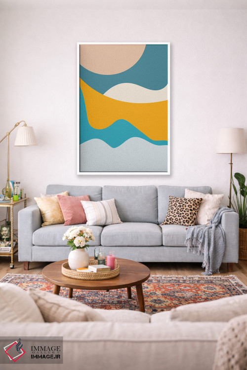 تابلو مینیمال تپه های تیال میتا چهارده اثر پیکسی پیپر - D1W