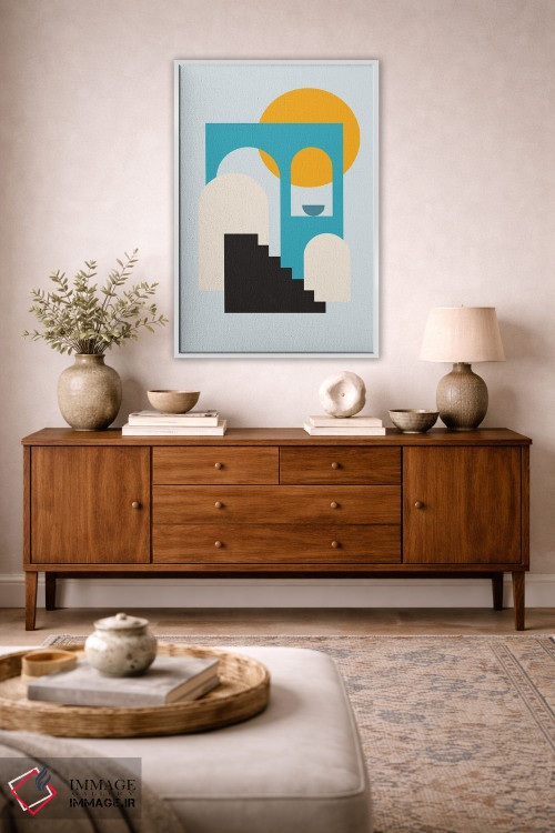 تابلو مینیمال پله های تیال میتا به خورشید پنج اثر پیکسی پیپر - D2W