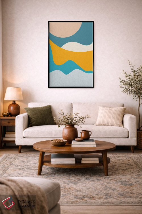 تابلو مینیمال تپه های تیال میتا چهارده اثر پیکسی پیپر - D4B