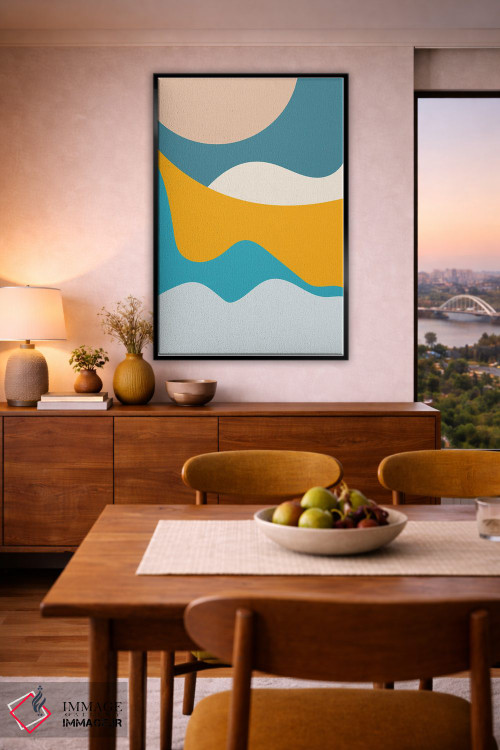 تابلو مینیمال تپه های تیال میتا چهارده اثر پیکسی پیپر - D6B