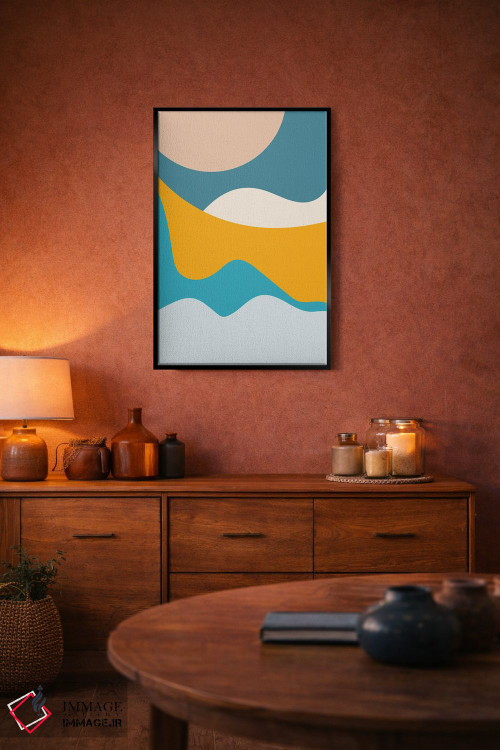 تابلو مینیمال تپه های تیال میتا چهارده اثر پیکسی پیپر - D5B