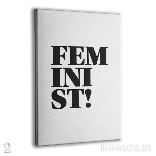 تابلو دکوراتیو فمینیست اثر پیکسی پیپر - نمای پرسپکتیو محصول