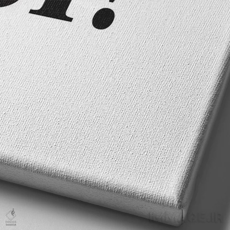 تابلو دکوراتیو فمینیست اثر پیکسی پیپر - نمای نزدیک بافت بوم