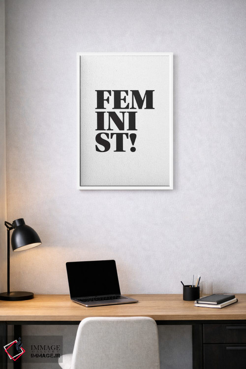 تابلو دکوراتیو فمینیست اثر پیکسی پیپر - D1W