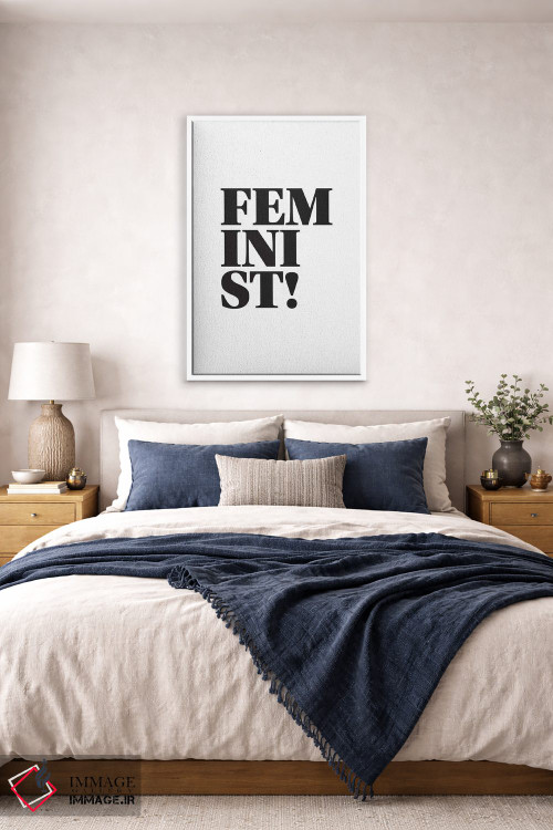 تابلو دکوراتیو فمینیست اثر پیکسی پیپر - D4W