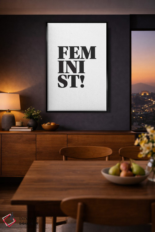 تابلو دکوراتیو فمینیست اثر پیکسی پیپر - D2B