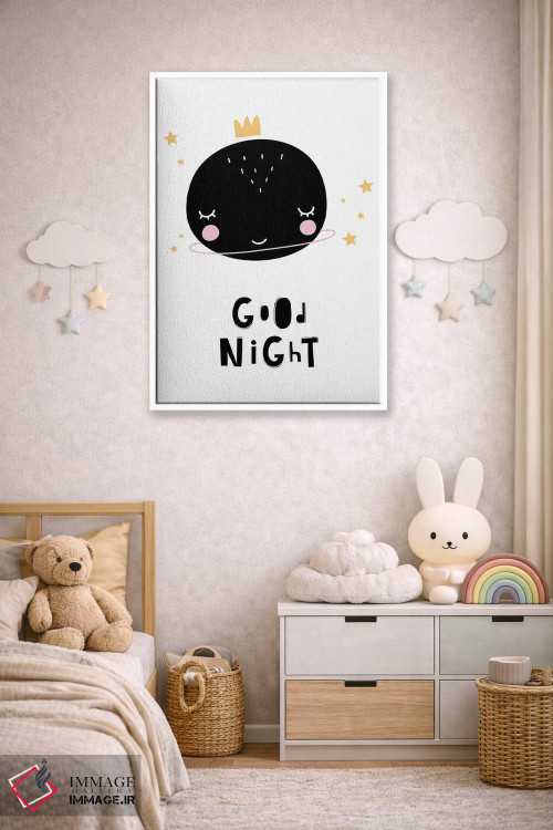 تابلو دکوراتیو شب خوش سیاره اثر پیکسی پیپر - D4W