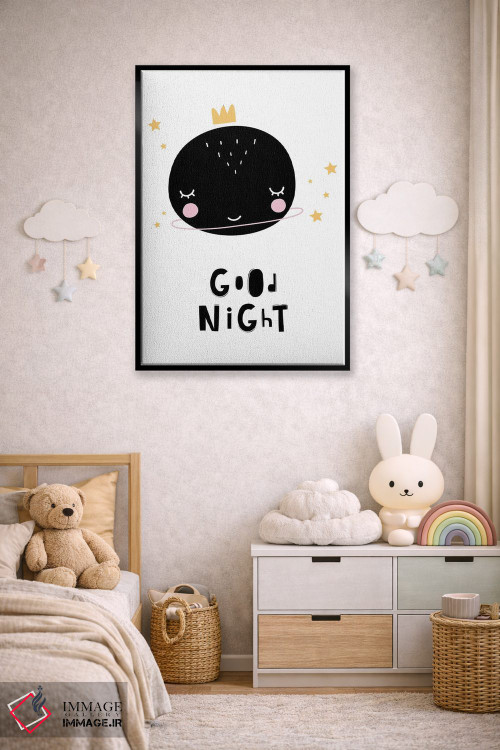 تابلو دکوراتیو شب خوش سیاره اثر پیکسی پیپر - D6B