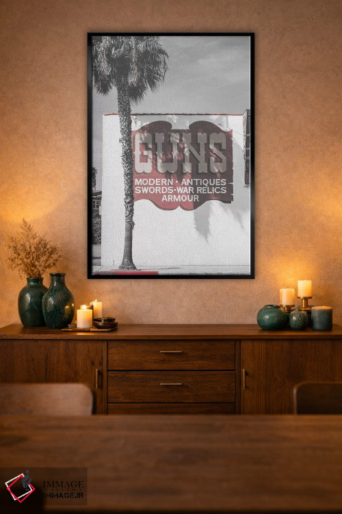 تابلوی قدیمی اسلحه اثر پیکسی پیپر - D3B