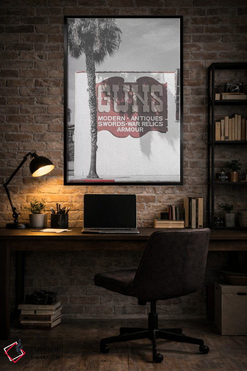 تابلوی قدیمی اسلحه اثر پیکسی پیپر - D6B