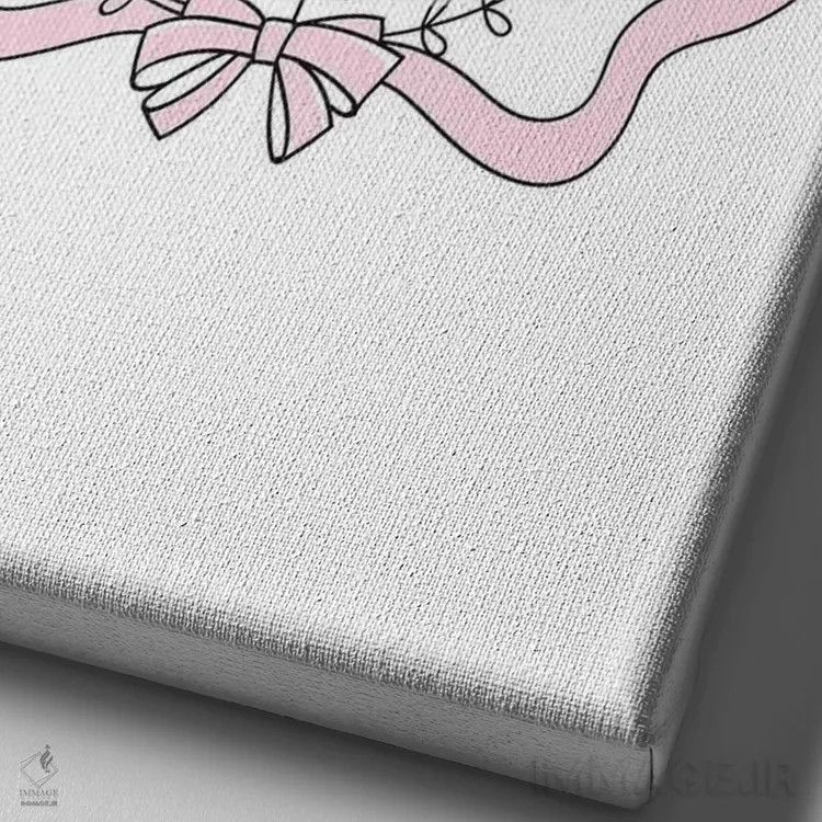 تابلو دکوراتیو من عاشق باله هستم اثر پیکسی پیپر - نمای نزدیک بافت بوم