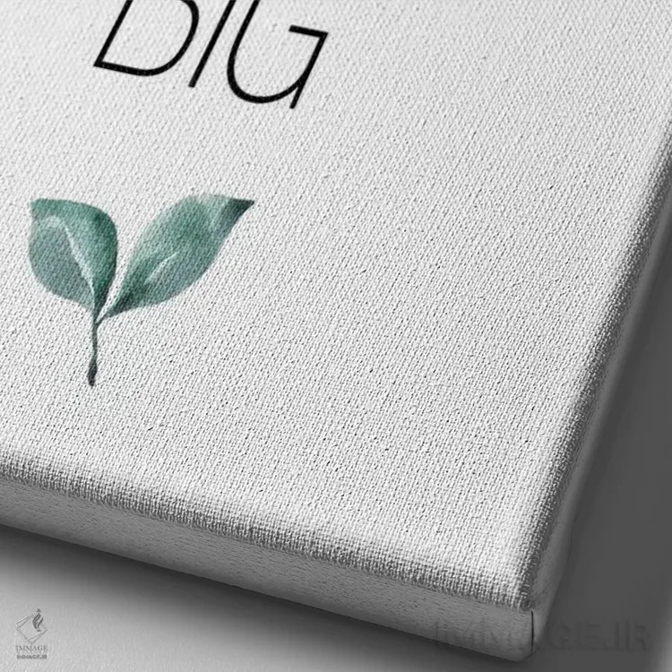 تابلو دکوراتیو همیشه بزرگ رویاپردازی کن اثر پیکسی پیپر - نمای نزدیک بافت بوم