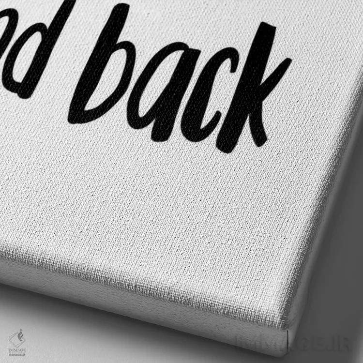 تابلو مینیمال دوستت دارم تا یخچال و دوباره برگشت! اثر پیکسی پیپر - نمای نزدیک بافت بوم