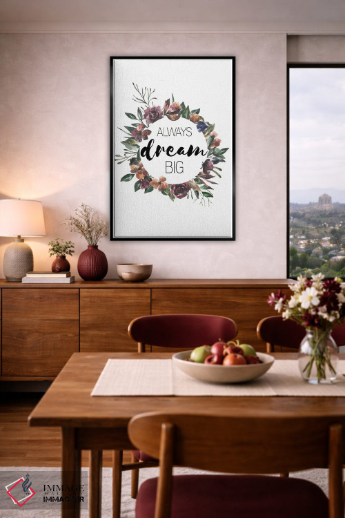 تابلو دکوراتیو همیشه بزرگ رویاپردازی کن اثر پیکسی پیپر - D6B