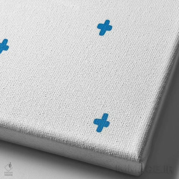 تابلو دکوراتیو محل خوشبختی من است اثر پیکسی پیپر - نمای نزدیک بافت بوم