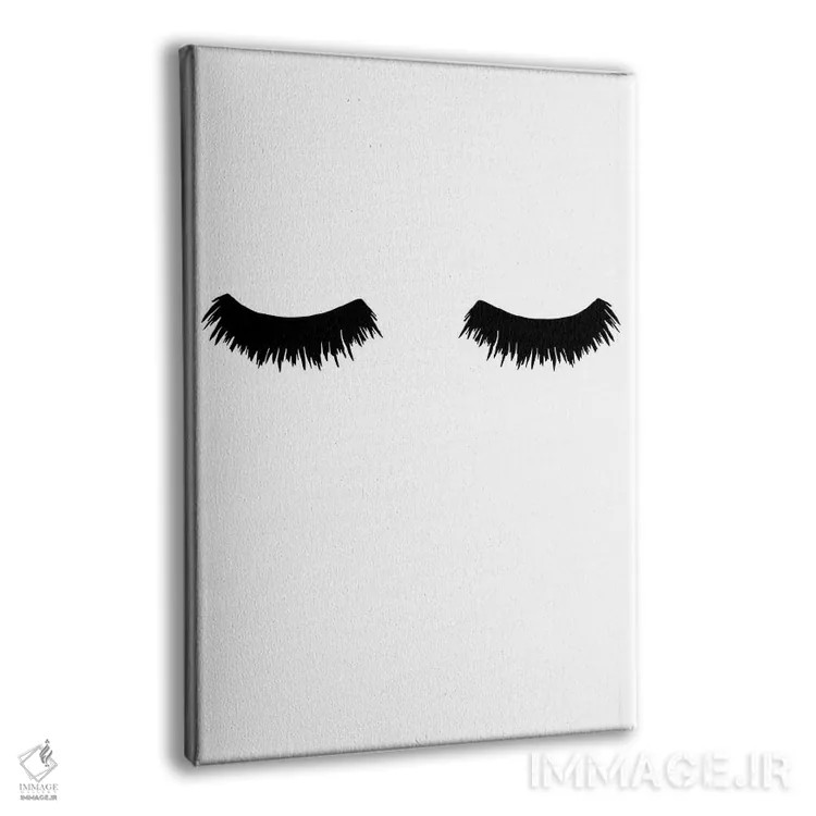 تابلو دکوراتیو مژه های برجسته اثر پیکسی پیپر - نمای پرسپکتیو محصول