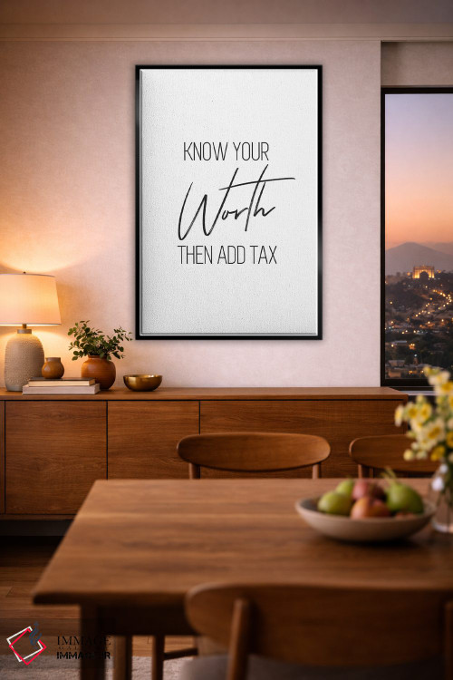 تابلو دکوراتیو ارزش خودت را بدان اثر پیکسی پیپر - D3B