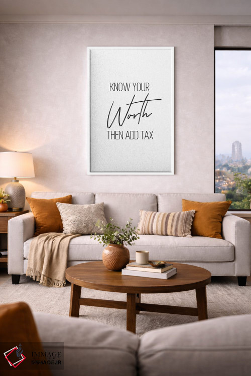 تابلو دکوراتیو ارزش خودت را بدان اثر پیکسی پیپر - D5W