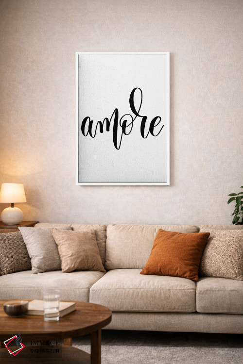 تابلو مینیمال عشق اثر پیکسی پیپر - D3W