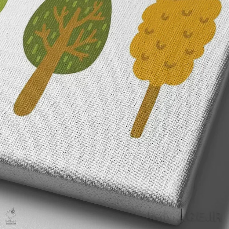 تابلو دکوراتیو پرچم کاشف کوچک اثر پیکسی پیپر - نمای نزدیک بافت بوم