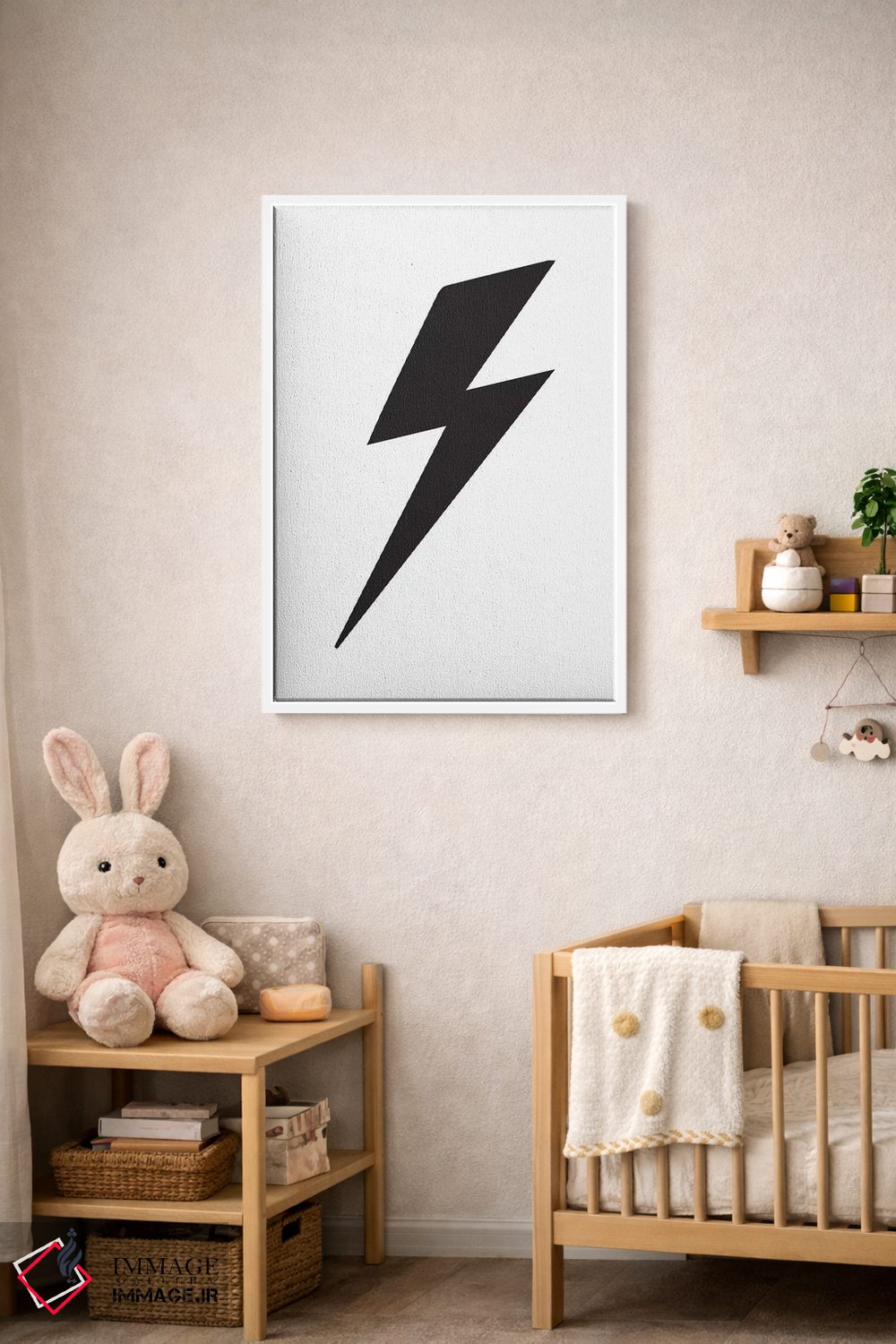 تابلو دکوراتیو صاعقه اثر پیکسی پیپر - D4W