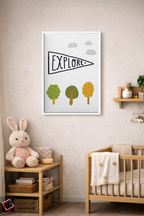 تابلو دکوراتیو پرچم کاشف کوچک اثر پیکسی پیپر - D2W