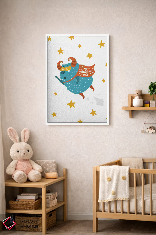 تابلو دکوراتیو هیولای کوچک، شجاع باش اثر پیکسی پیپر - D2W