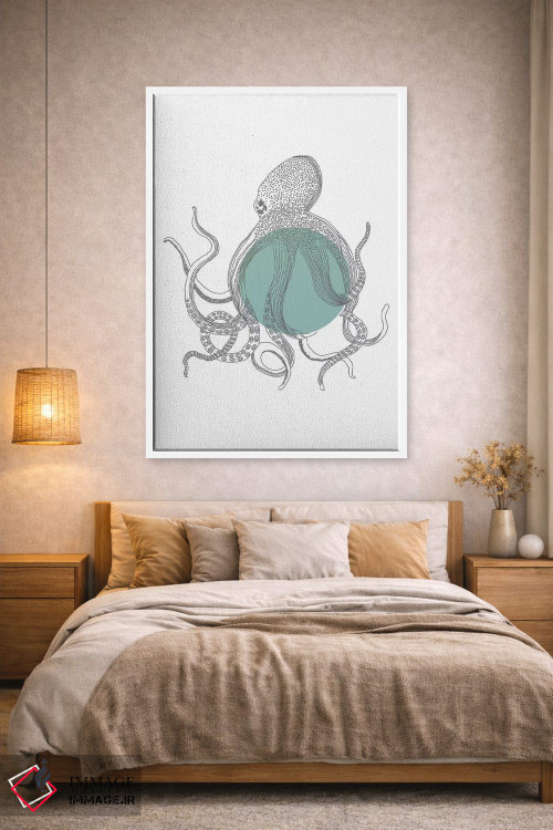 تابلو دکوراتیو مجموعه جانوران دریایی ۰۱ اثر پیکسی پیپر - D1W