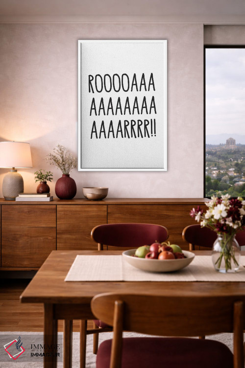 تابلو دکوراتیو غرش اثر پیکسی پیپر - D4W