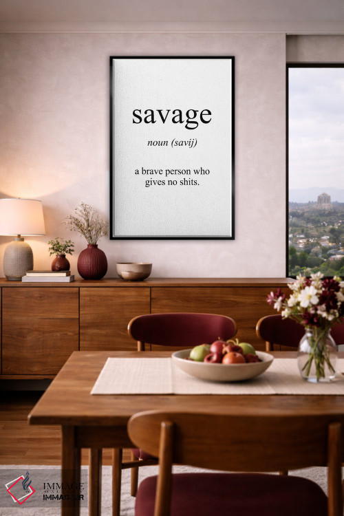 تابلو دکوراتیو معنای وحشی اثر پیکسی پیپر - D4B