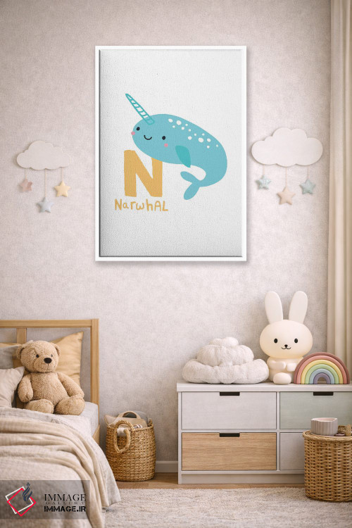 تابلو دکوراتیو حروف الفبای حیوانات اثر پیکسی پیپر - D2W