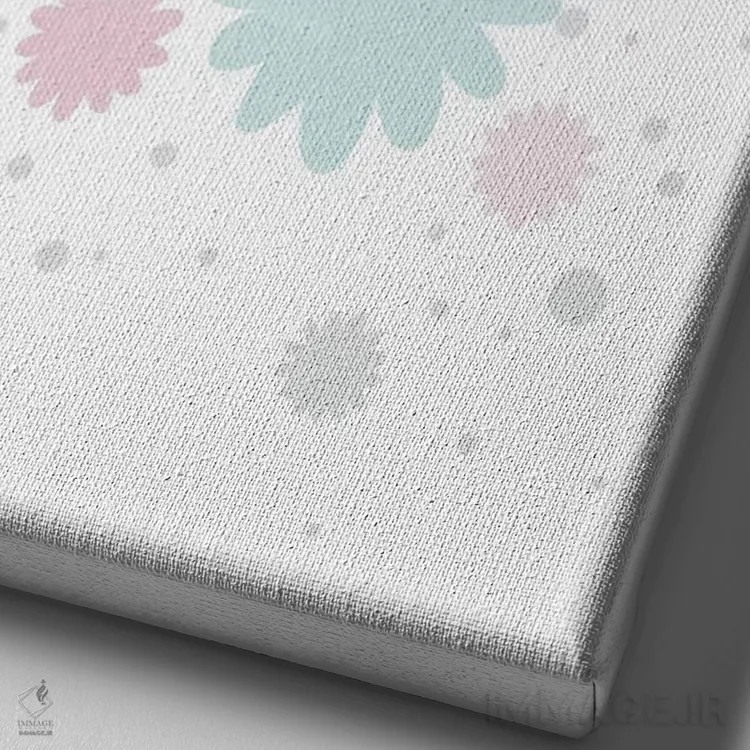 تابلو دکوراتیو طرح های یونیکورن فوق العاده اثر پیکسی پیپر - نمای نزدیک بافت بوم