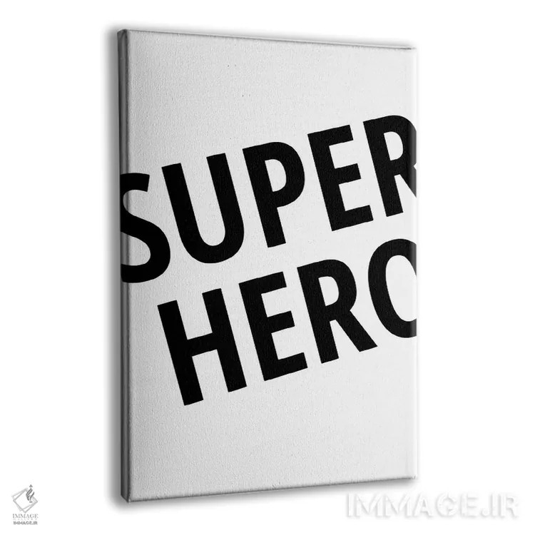 تابلو دکوراتیو ابر قهرمان اثر پیکسی پیپر - نمای پرسپکتیو محصول