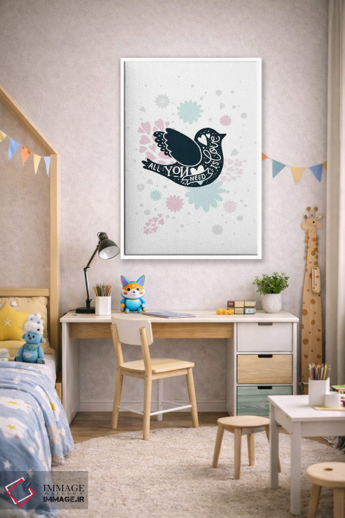 تابلو دکوراتیو طرح های یونیکورن فوق العاده اثر پیکسی پیپر - D1W