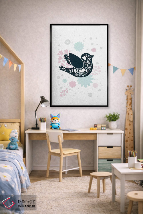 تابلو دکوراتیو طرح های یونیکورن فوق العاده اثر پیکسی پیپر - D4B