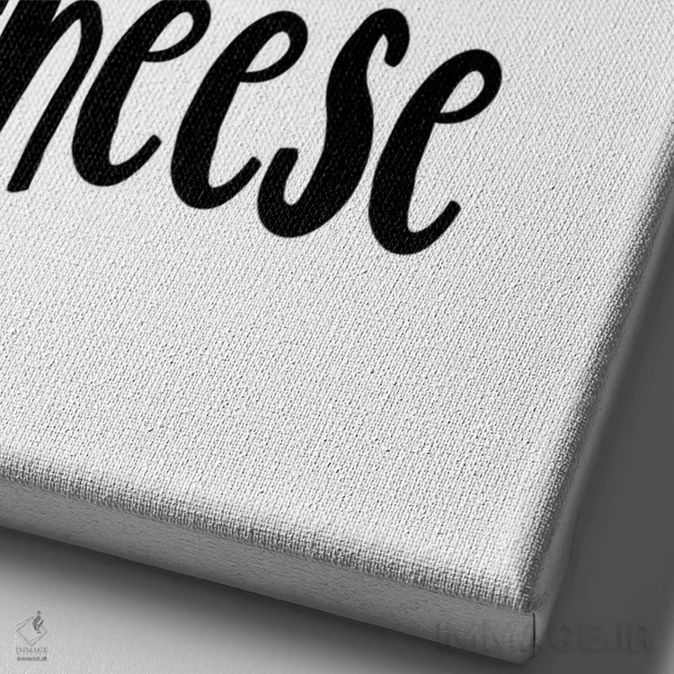 تابلو دکوراتیو عنصر مخفی همیشه پنیر است اثر پیکسی پیپر - نمای نزدیک بافت بوم