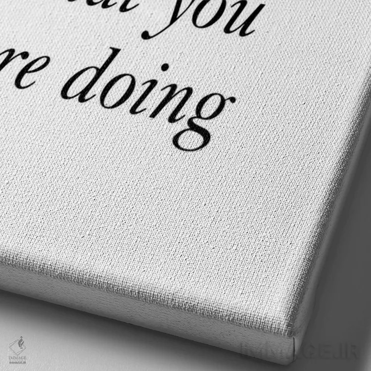 تابلو مینیمال نکته روز اثر پیکسی پیپر - نمای نزدیک بافت بوم