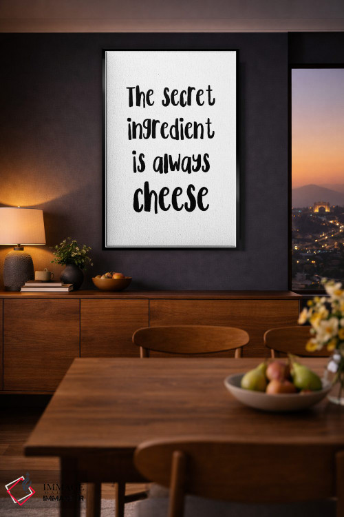 تابلو دکوراتیو عنصر مخفی همیشه پنیر است اثر پیکسی پیپر - D2B