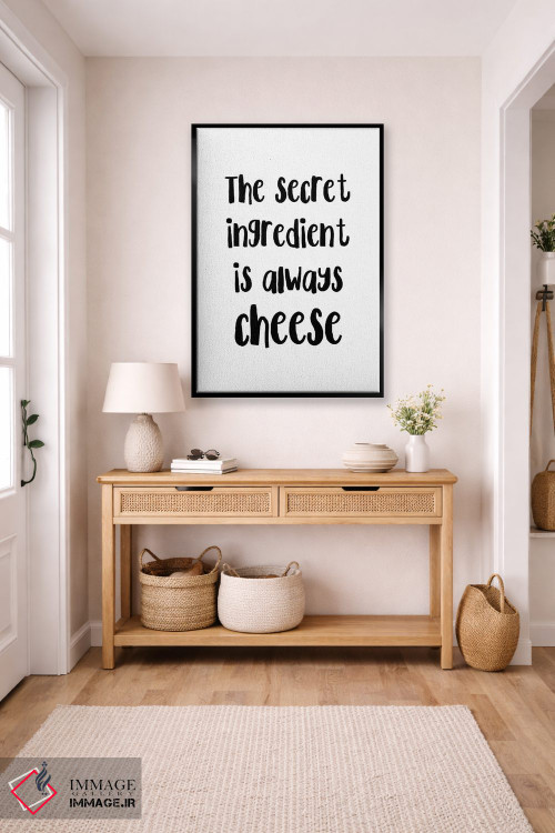 تابلو دکوراتیو عنصر مخفی همیشه پنیر است اثر پیکسی پیپر - D6B