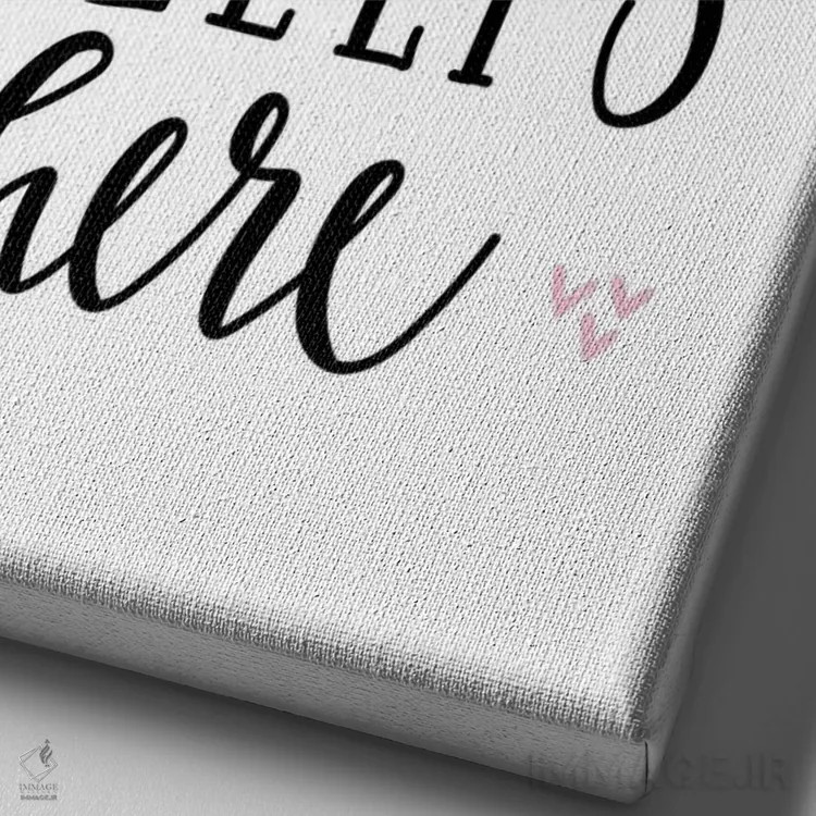 تابلو دکوراتیو یک پرنسس کوچک طلایی صورتی اثر پیکسی پیپر - نمای نزدیک بافت بوم