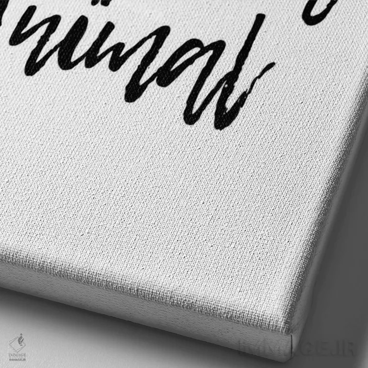 تابلو دکوراتیو دست هایت را بشوی حیوان کثیف اثر پیکسی پیپر - نمای نزدیک بافت بوم