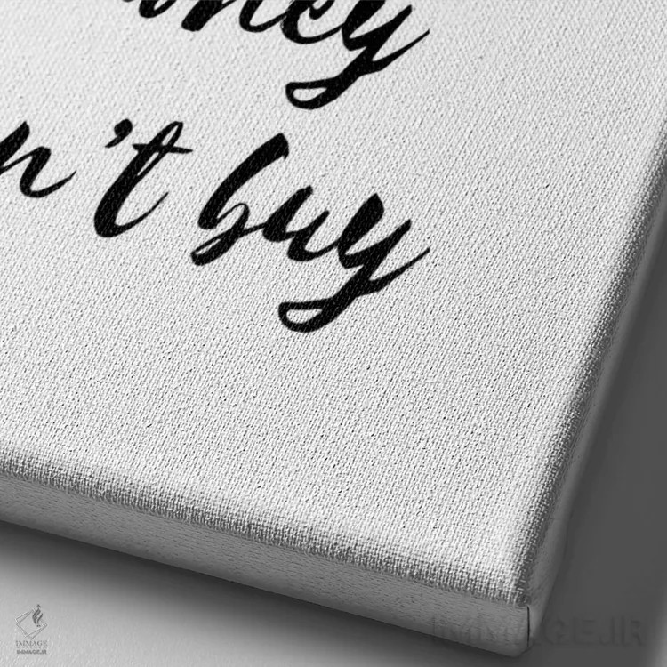 تابلو دکوراتیو ثروتمند نیستی تا زمانی که... اثر پیکسی پیپر - نمای نزدیک بافت بوم