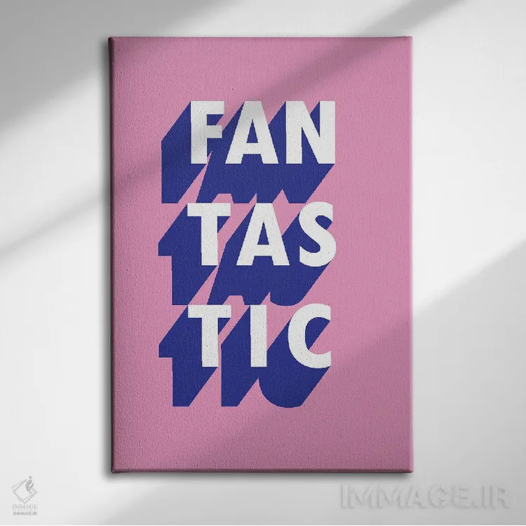 تابلو مدرن سایه فوق العاده اثر پیکسی پیپر - نمای روبهرو روی دیوار